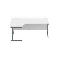 Office Left Hand Corner Desk with Steel Single Upright Cantilever Frame (FSC)