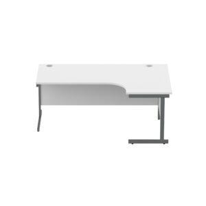 Office Right Hand Corner Desk with Steel Single Upright Cantilever Frame (FSC)
