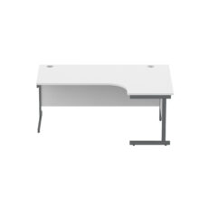 Office Right Hand Corner Desk with Steel Single Upright Cantilever Frame (FSC)