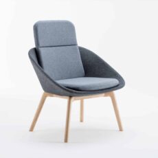 DISHY WOOD High Back Chair