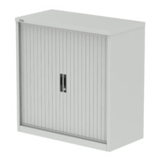 Qube Side Tambour Cupboard With Shelves