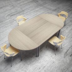 Recontre Half-Moon Fixed Leg Tables