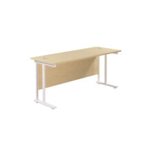 Twin Upright Rectangular Desk: 600mm Deep (FSC)