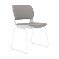 Ace Meeting Chair on White Cantilever Frame