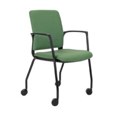 Infinity Meeting Chair - Black 4 Legged Frame on Castors