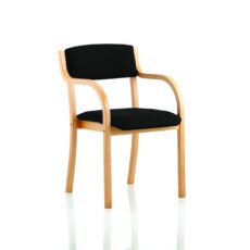 Madrid Wooden Frame Visitor Chair with Arms