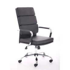 Advocate Medium Back Bonded Leather Executive Office Chair with Arms