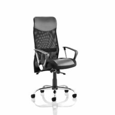 Vegas High Back Black Executive Office Chair with Arms