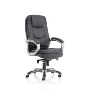 Oscar High Back Black Executive Office Chair with Arms