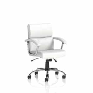 Desire Medium Back Leather Executive Office Chair with Arms