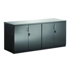 High Gloss Twin Cupboard With Credenza Top