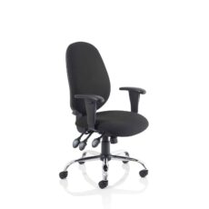 Lisbon Medium Back Task Operator Office Chair with Height Adjustable Arms