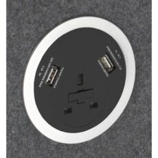 Power Module with 1 x UK Socket and 2 x Smart Charge