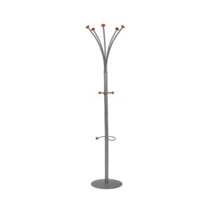 Classic Silver Steel Office Coat Stand