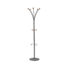 Classic Silver Steel Office Coat Stand