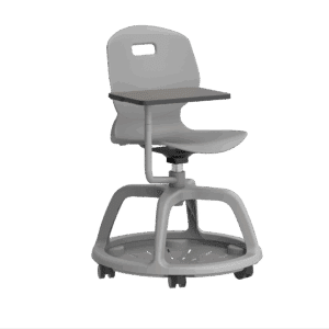 Titan Arc Community Swivel Chair with Arm Tablet