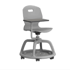 Titan Arc Community Swivel Chair with Arm Tablet