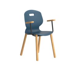 Titan Arc Wooden Four Leg Frame with Arms