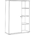 1000w x 460d x 1760h  without Legs