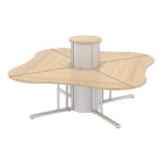 4 Person Circular Call Centre +