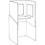 Standing Pod 1000w x 1000d x 1960h